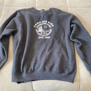 CAMP HIS KIDS Sweatshirt. Size Large